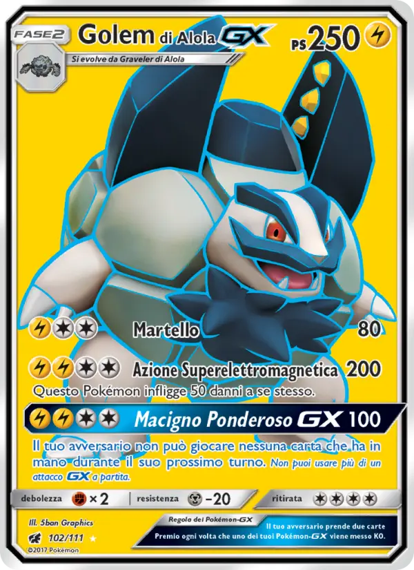 Golem di Alola GX #102