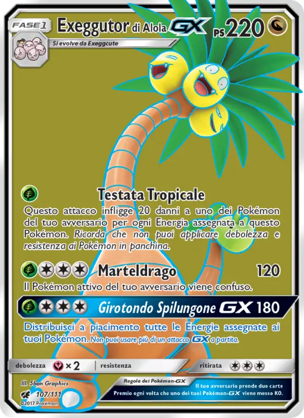 Exeggutor di Alola GX #107 — Invasione Scarlatta