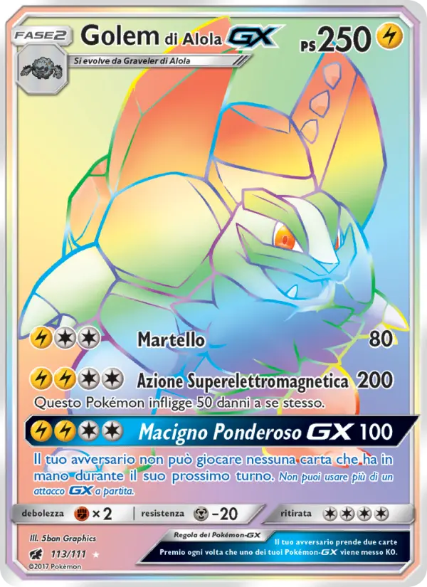 Golem di Alola GX #113