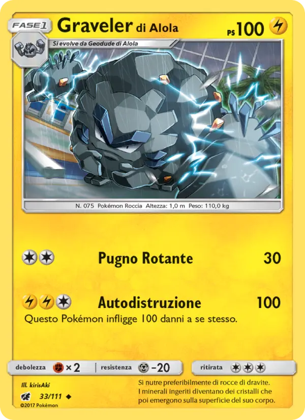 Graveler di Alola #33