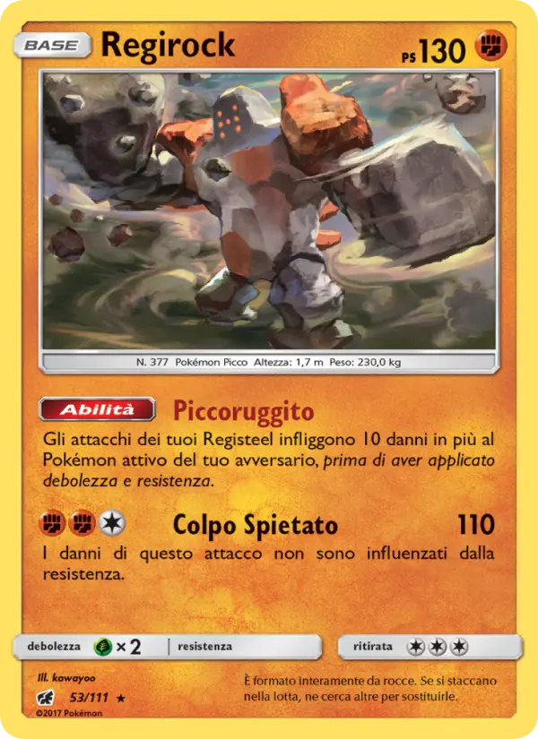 Regirock #53 — Invasione Scarlatta (Reverse Holo)