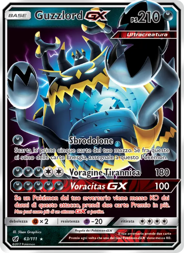 Guzzlord GX #63 — Invasione Scarlatta