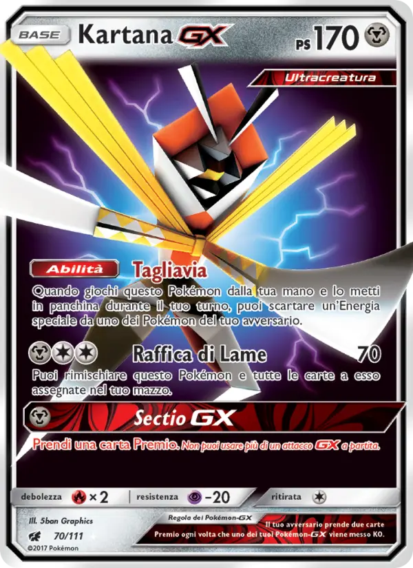 Kartana GX #70 — Invasione Scarlatta