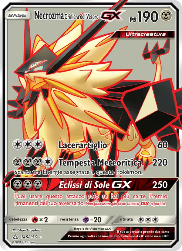 Necrozma Criniera del Vespro GX #145