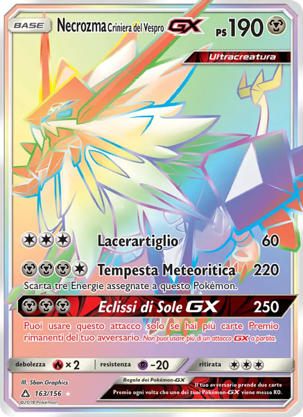 Necrozma Criniera del Vespro GX #163