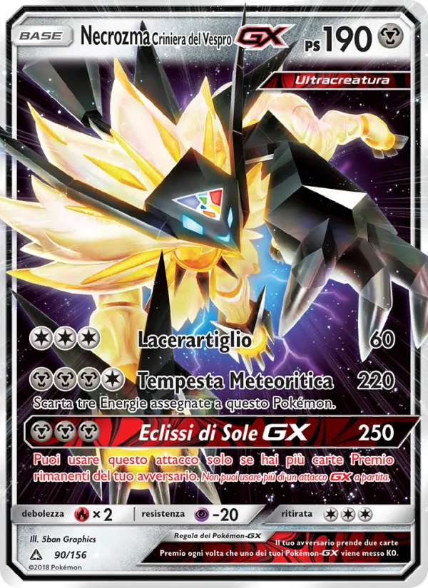 Necrozma Criniera del Vespro GX #90