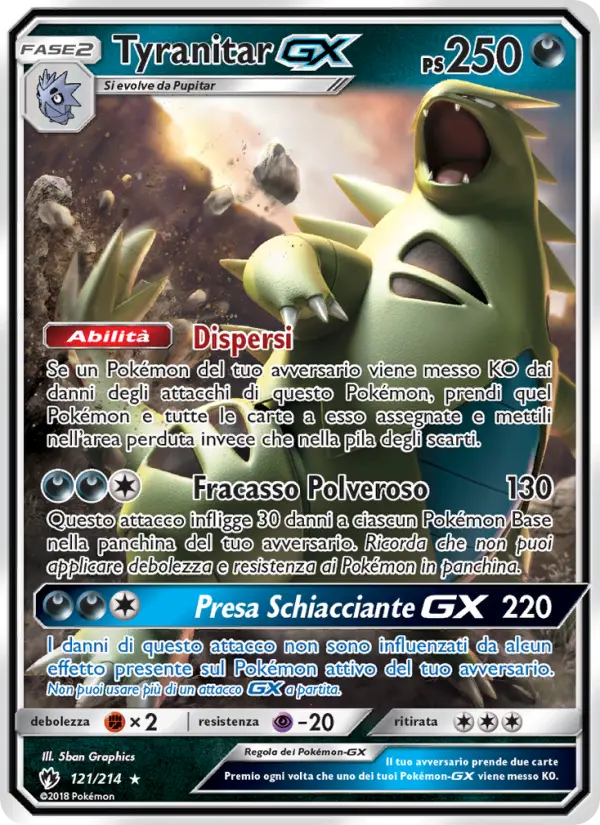 Tyranitar GX #121