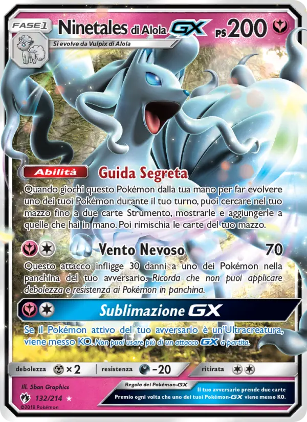 Ninetales di Alola GX #132