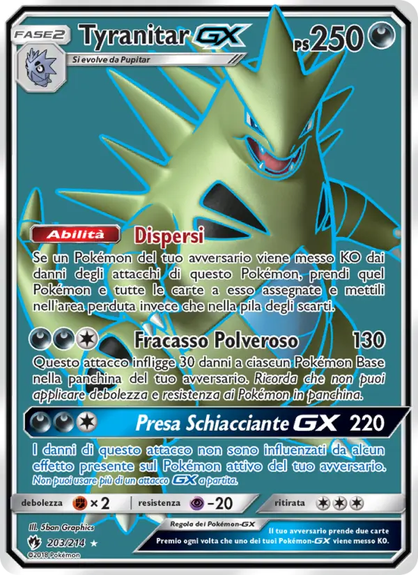 Tyranitar GX #203