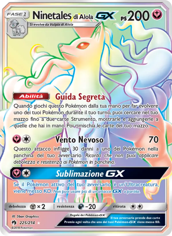 Ninetales di Alola GX #225