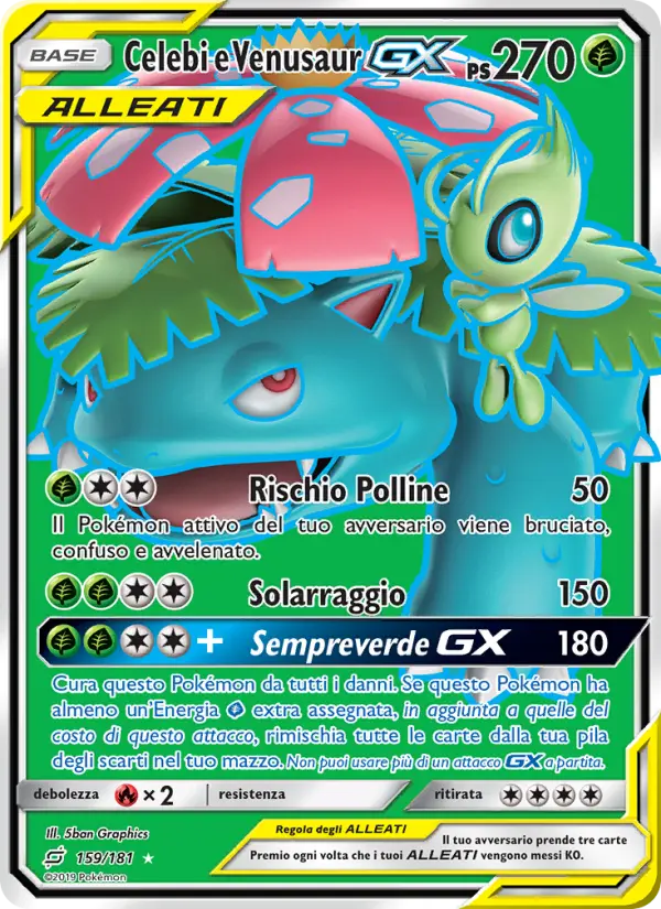 Celebi e Venusaur GX #159