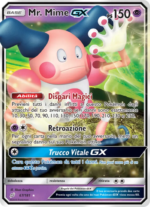 Mr. Mime GX #67 — Gioco di Squadra