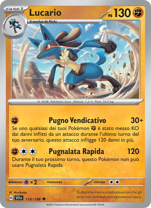 Lucario #114 — Scarlatto e Violetto