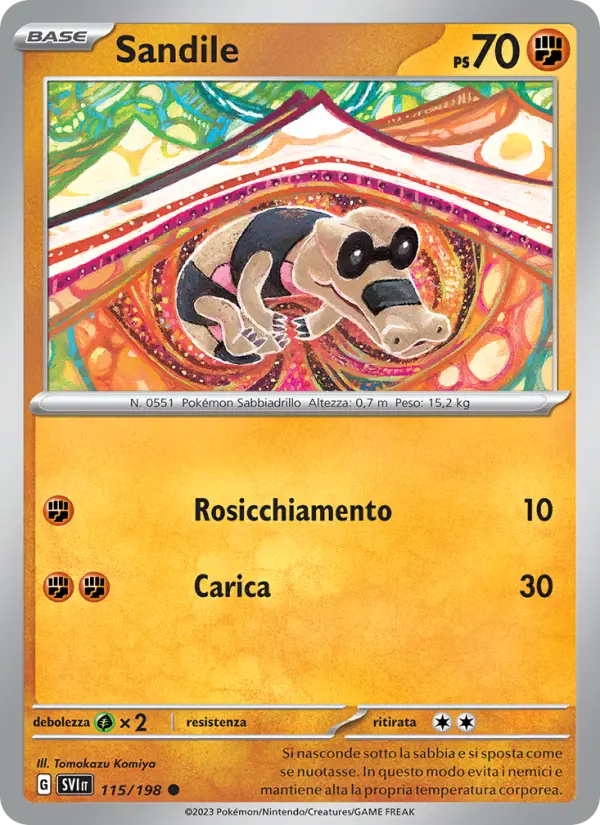 Sandile #115 — Scarlatto e Violetto (Reverse Holo)