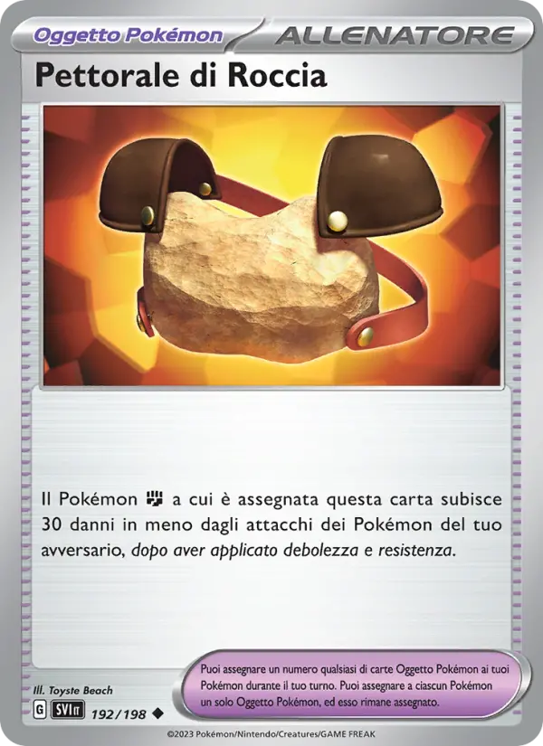 Pettorale di Roccia #192 — Scarlatto e Violetto
