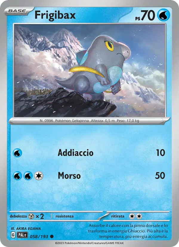 Frigibax #058 — Evoluzioni a Paldea (Reverse Holo)