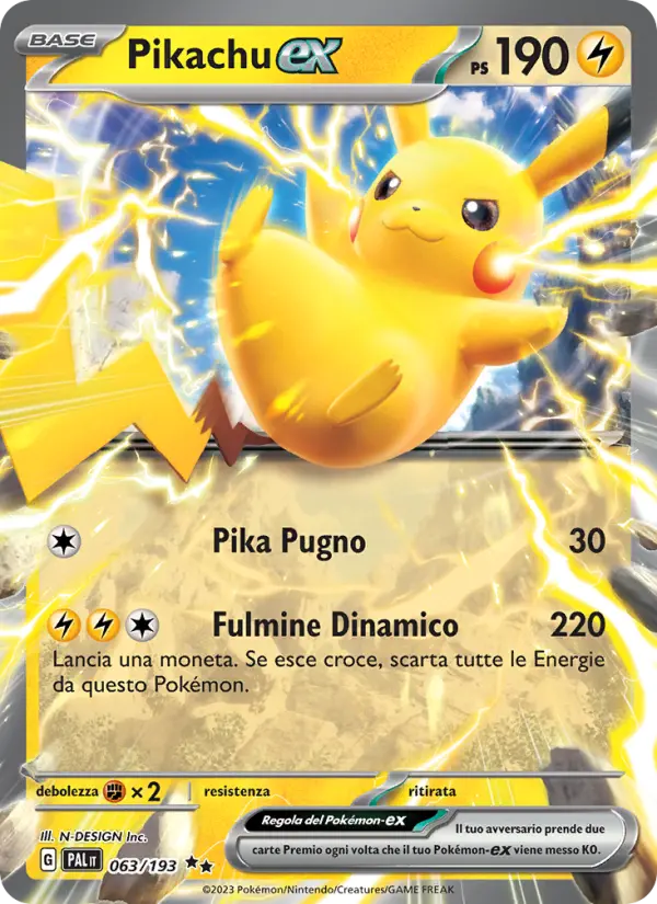 Pikachu ex #063