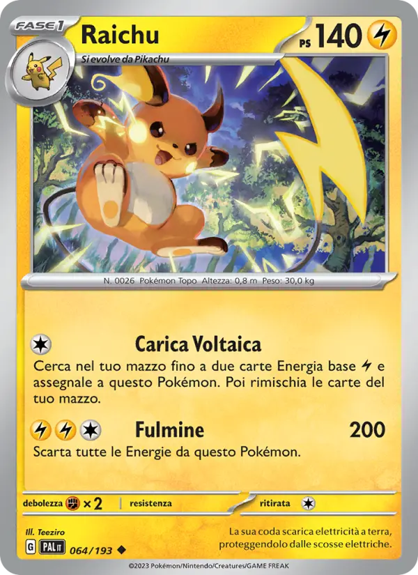 Raichu #064 — Evoluzioni a Paldea