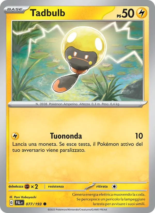 Tadbulb #077 — Evoluzioni a Paldea (Reverse Holo)