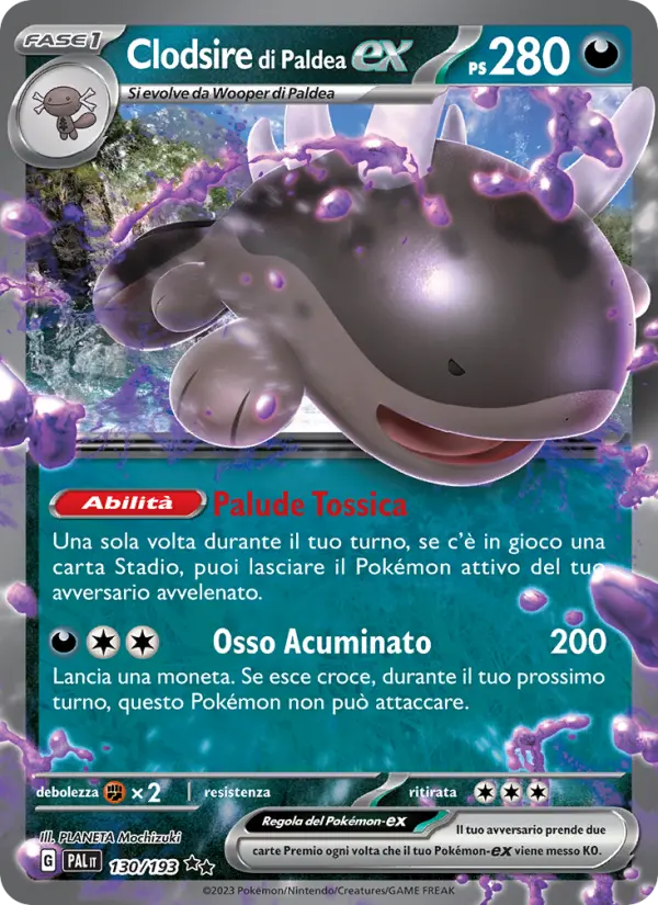 Clodsire di Paldea ex #130
