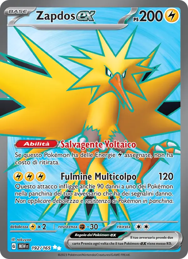 Zapdos ex #192