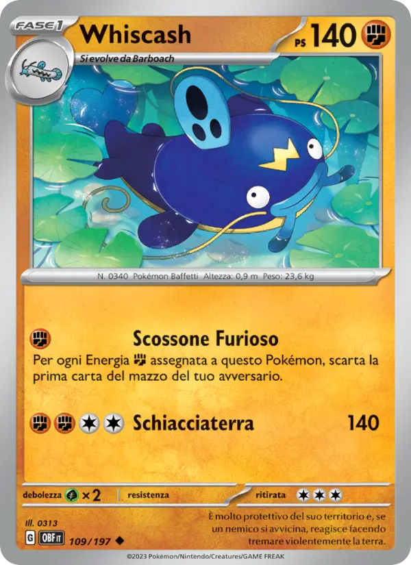 Whiscash #109 — Ossidiana Infuocata (Reverse Holo)