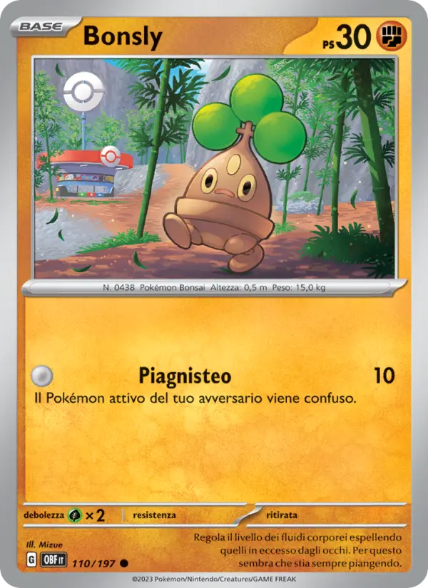 Bonsly #110 — Ossidiana Infuocata (Reverse Holo)