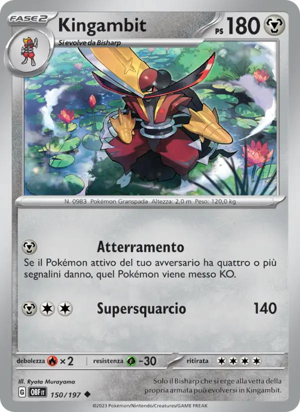 Kingambit #150 — Ossidiana Infuocata (Reverse Holo)