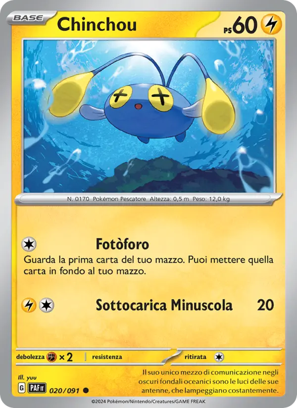 Chinchou #020 — Destino di Paldea