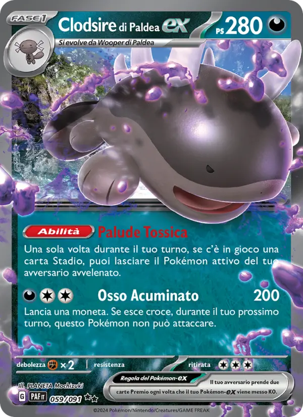 Clodsire di Paldea ex #059