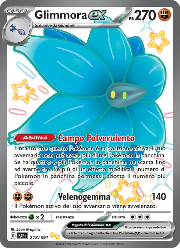 Glimmora ex #218 — Destino di Paldea