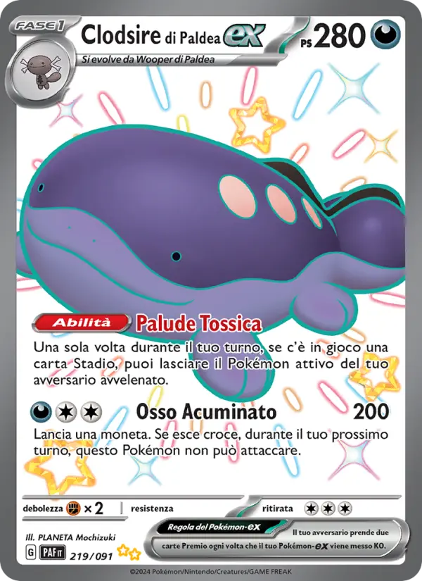 Clodsire di Paldea ex #219