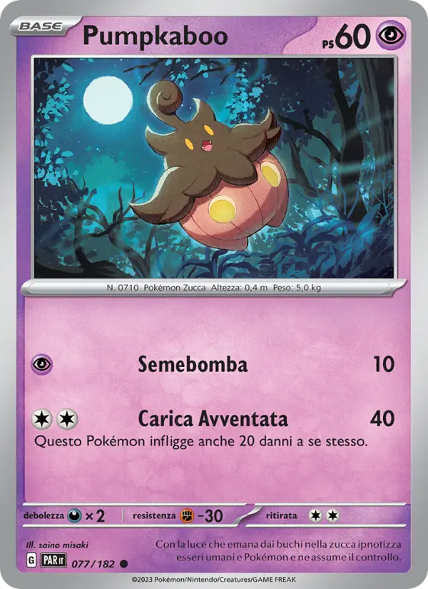 Pumpkaboo #077 — Paradosso Temporale (Reverse Holo)