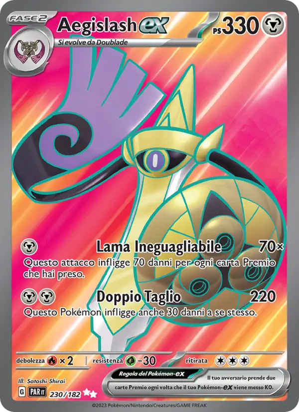 Aegislash ex #230 — Paradosso Temporale
