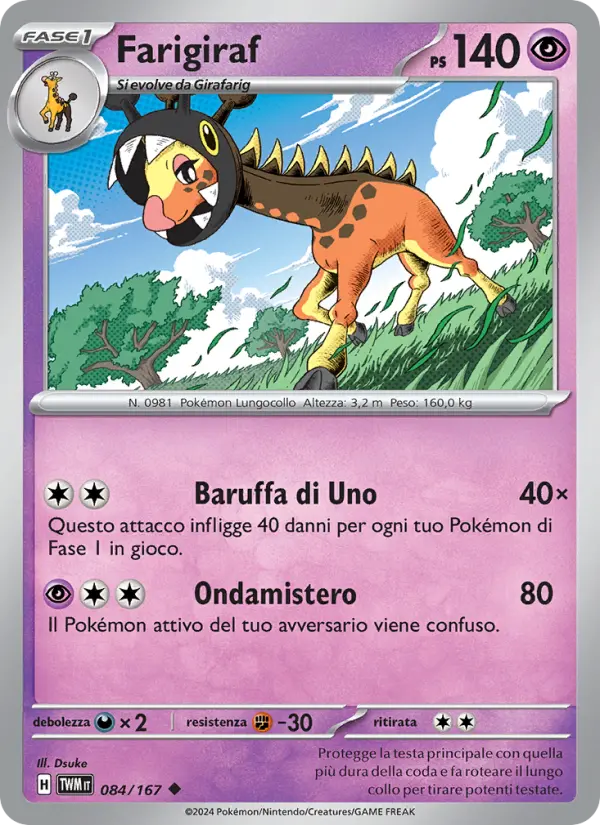 Farigiraf #084 — Crepuscolo Mascherato (Reverse Holo)
