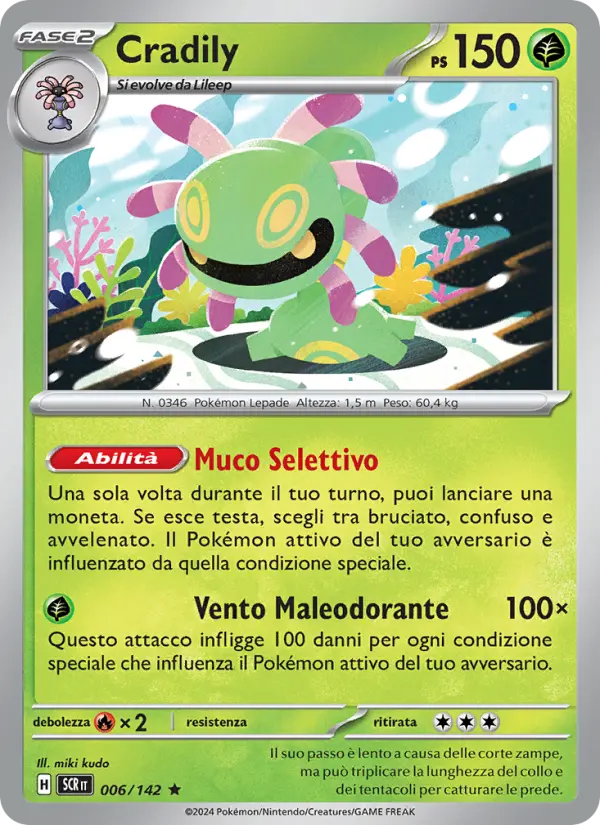 Cradily #006 — Corona Astrale (Reverse Holo)