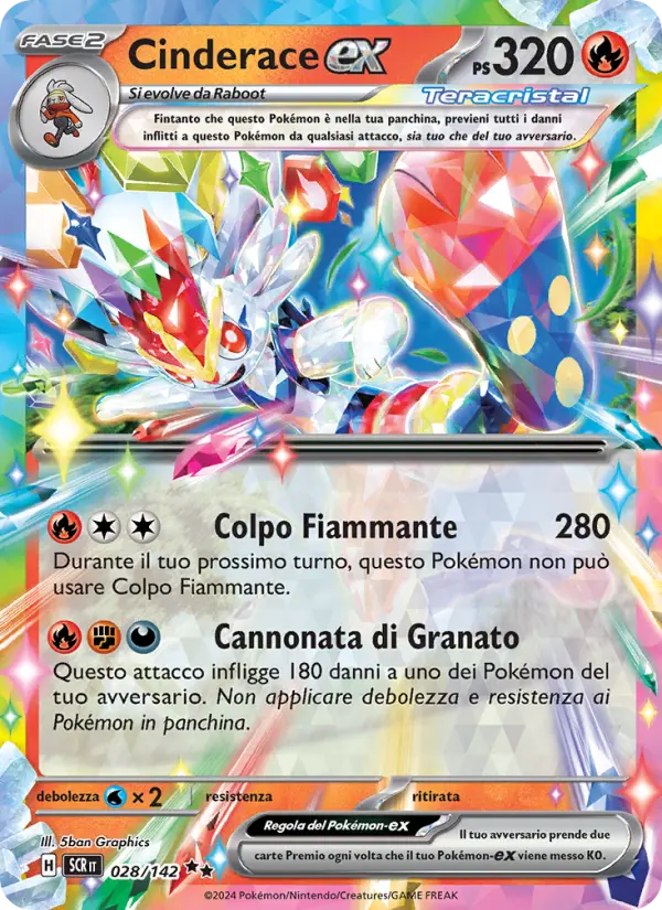 Cinderace ex #028