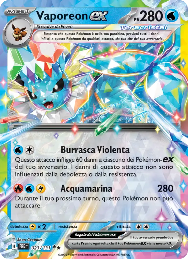 Vaporeon ex #023