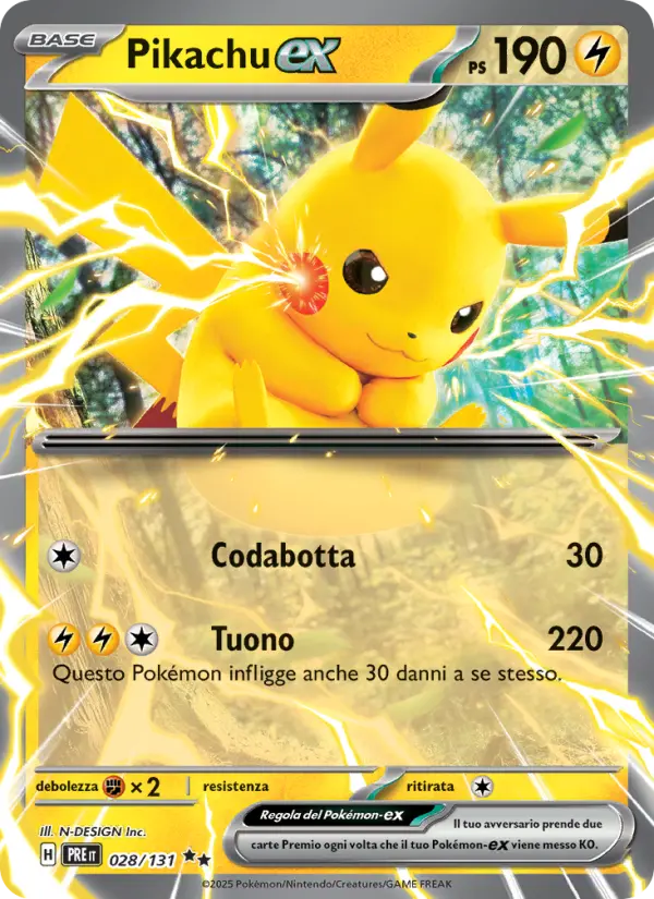 Pikachu ex #028