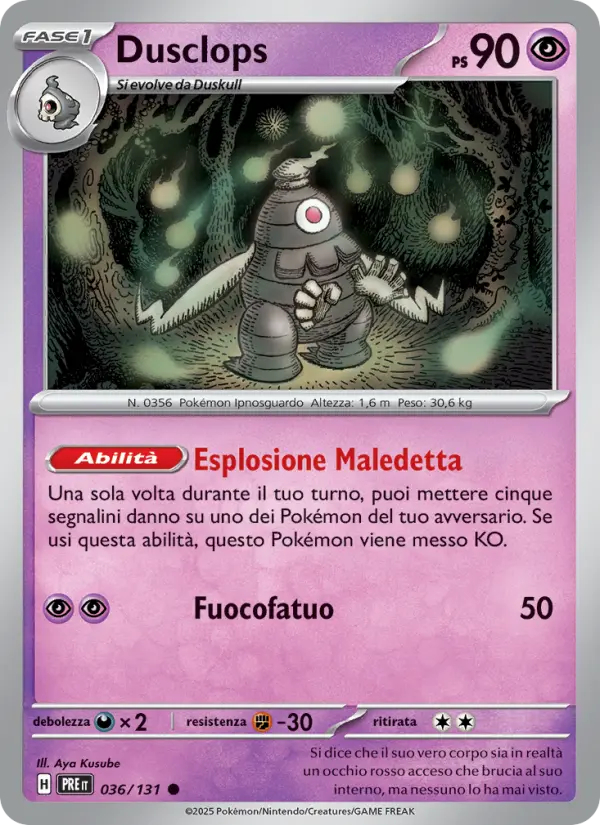 Dusclops #036 — Evoluzioni Prismatiche
