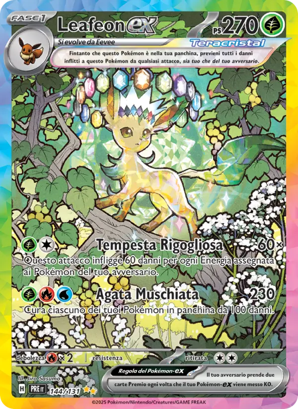 Leafeon ex #144 — Evoluzioni Prismatiche