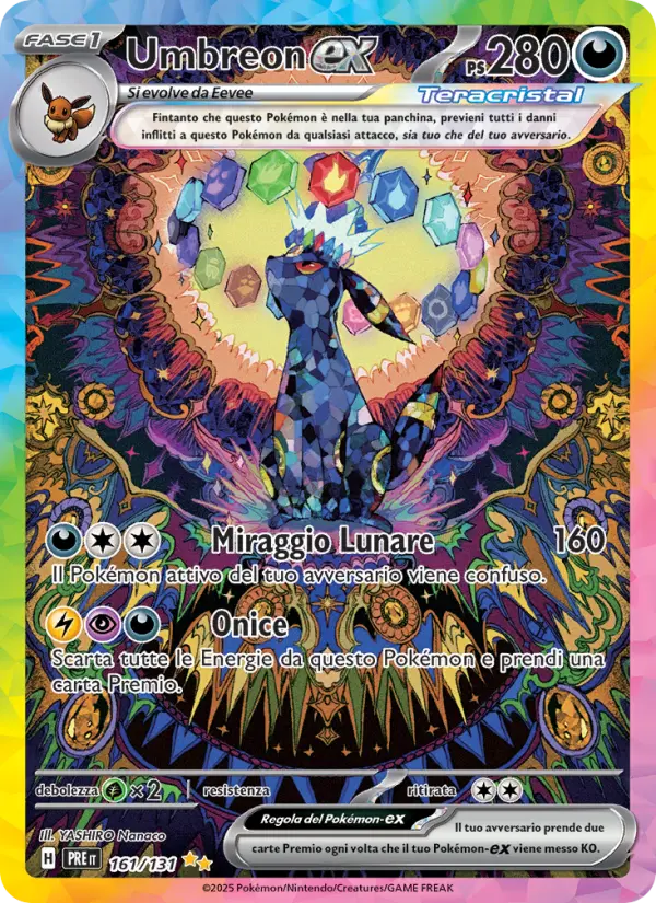 Umbreon ex #161 — Evoluzioni Prismatiche