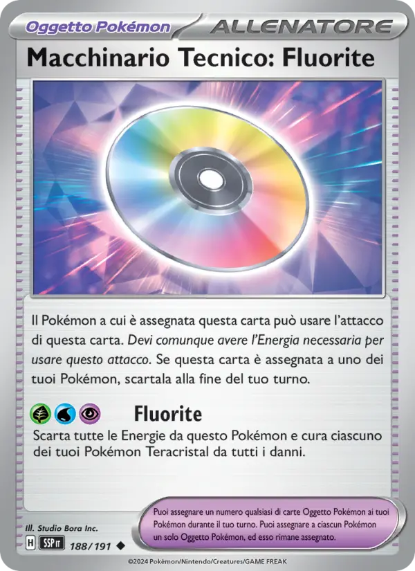 Macchinario Tecnico: Fluorite #188 — Scintille Folgoranti (Reverse Holo)