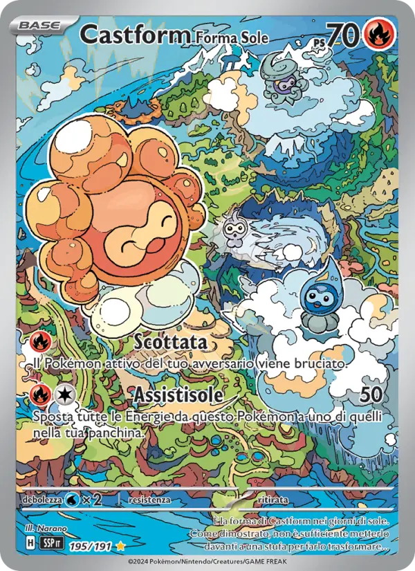 Castform Forma Sole #195