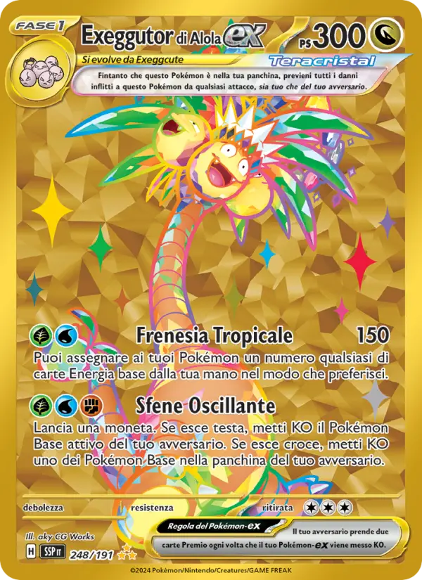 Exeggutor di Alola ex #248 — Scintille Folgoranti