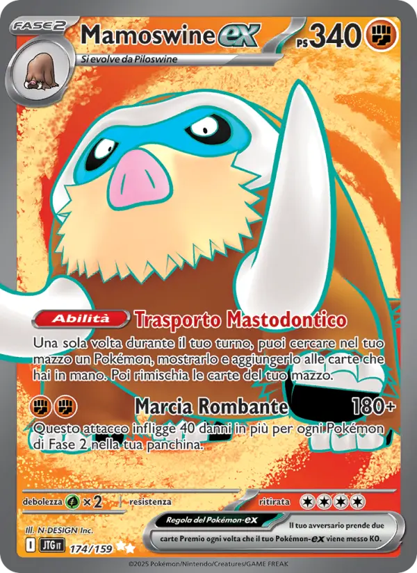 Mamoswine ex #174 — Avventure Insieme