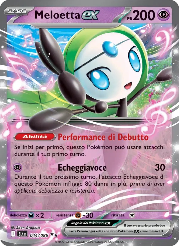 Meloetta ex #044 — Luce Nera