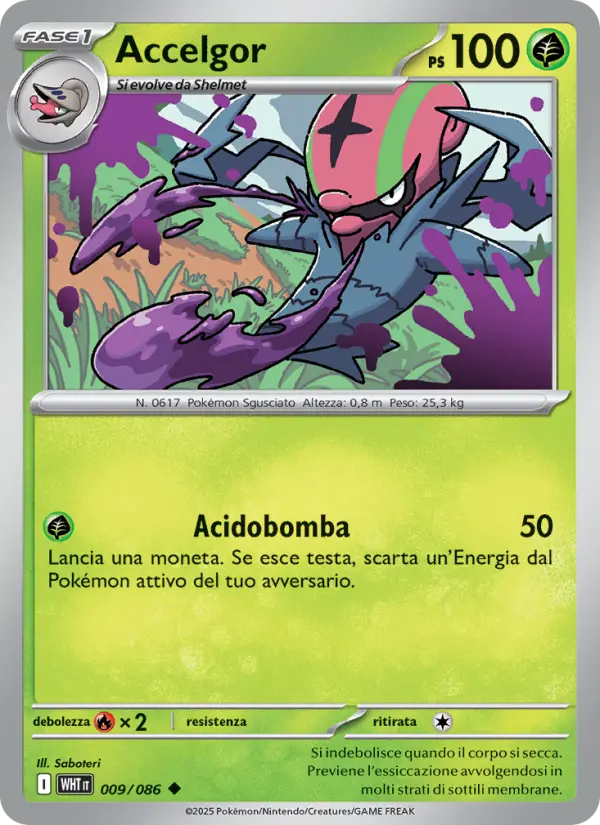 Accelgor #009 — Fuoco Bianco