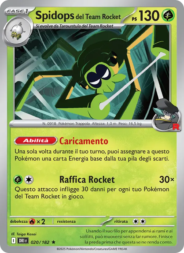 Spidops del Team Rocket #020