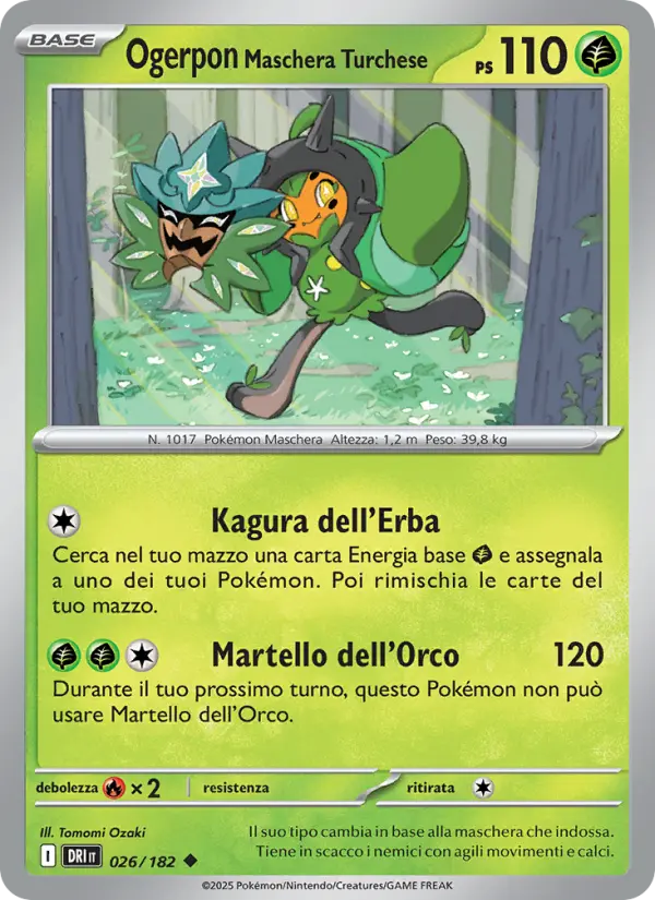 Ogerpon Maschera Turchese #026